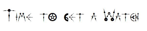 Time to get a Watch字体