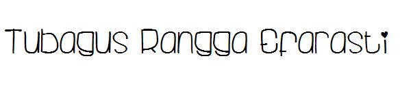 Tubagus Rangga Efarasti字体