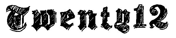 Twenty12字体