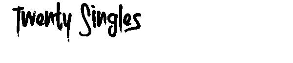 Twenty Singles字体