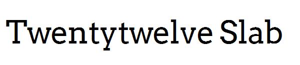 Twentytwelve Slab字体