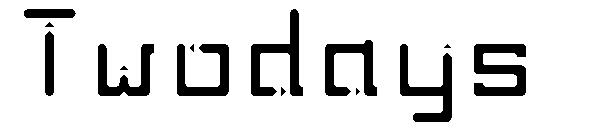 Twodays字体