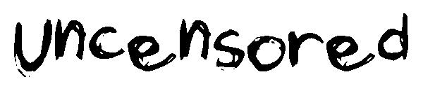 Uncensored字体