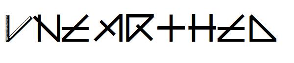 Unearthed字体