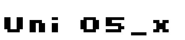Uni 05_x字体