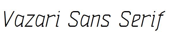Vazari Sans Serif字体