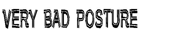 Very Bad Posture字体