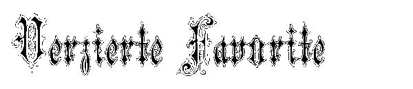 Verzierte Favorite字体