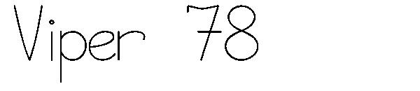 Viper 78字体