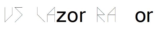 VS Lazor Racor字体