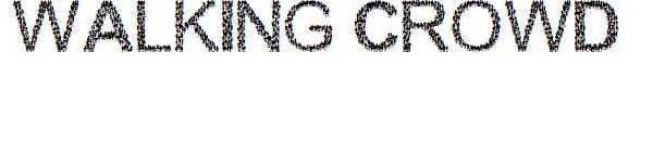 Walking Crowd字体