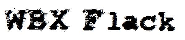 WBX Flack字体