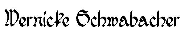 Wernicke Schwabacher字体