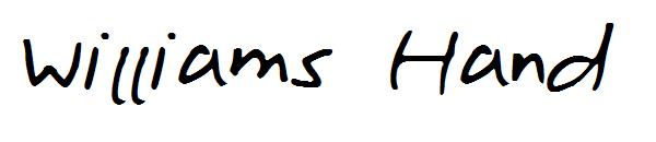 Williams Hand字体