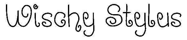 Wischy Stylus字体