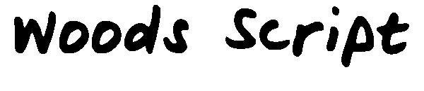 Woods Script字体