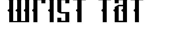 Wrist Tat字体