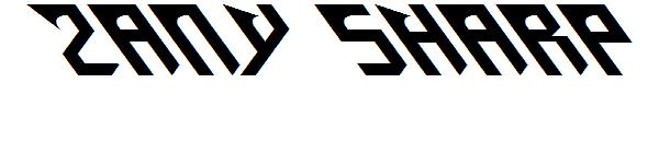 Zany Sharp字体