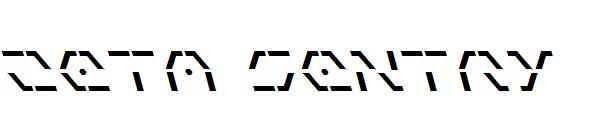 Zeta Sentry字体