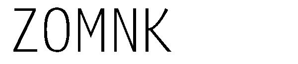 Zomnk字体