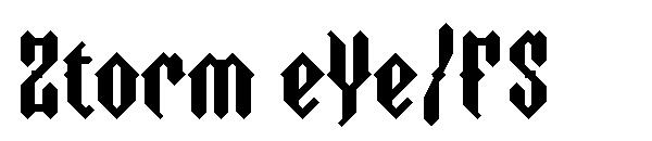 Ztorm eYe/FS字体