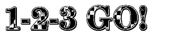 1-2-3 GO!字体