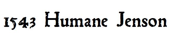 1543 Humane Jenson字体
