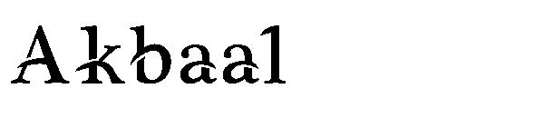 Akbaal字体