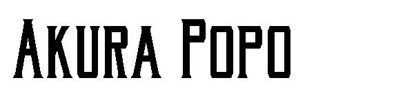 Akura Popo字体