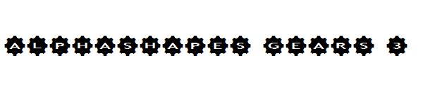 AlphaShapes Gears 3字体