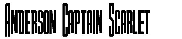 Anderson Captain Scarlet字体
