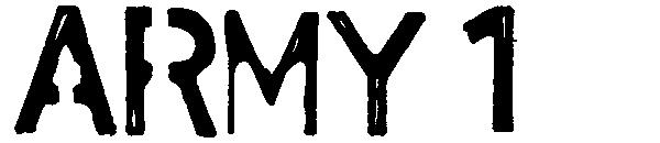 Army 1字体