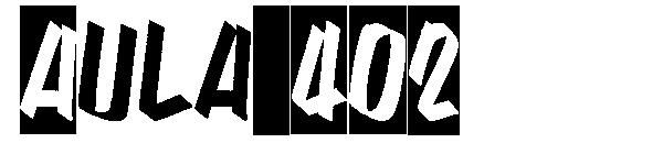 Aula 402字体
