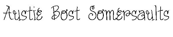 Austie Bost Somersaults字体