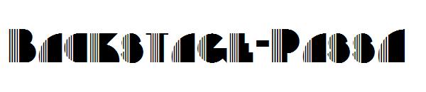 Backstage-PassA字体