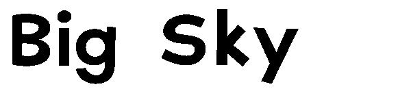 Big Sky字体