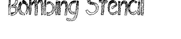 Bombing Stencil字体