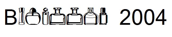 Botellas 2004字体