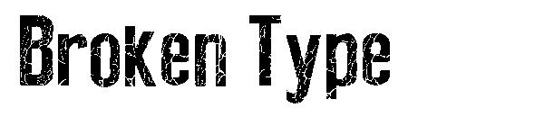 Broken Type字体