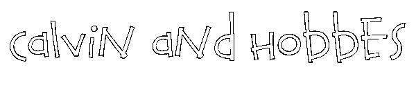 Calvin and Hobbes字体
