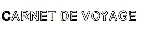 Carnet de voyage字体