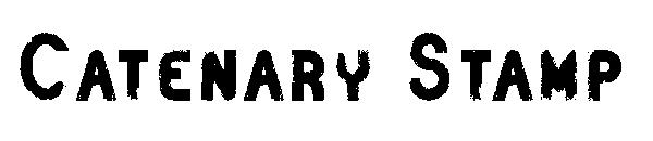 Catenary Stamp字体