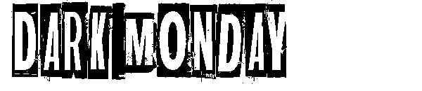 Dark Monday字体