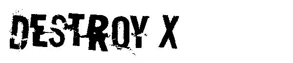 Destroy X字体