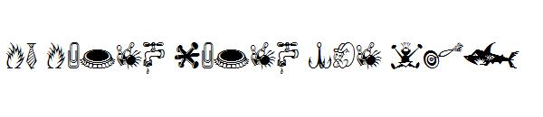 DF Daves Raves One ITC字体