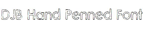 DJB Hand Penned Font字体