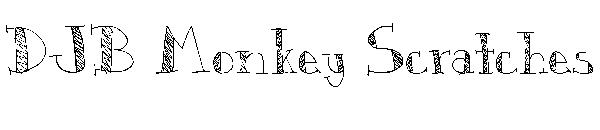 DJB Monkey Scratches字体