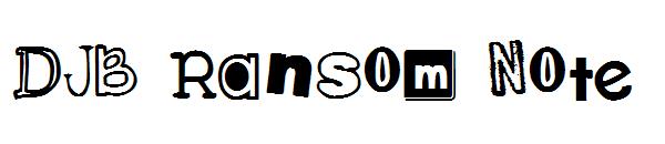 DJB Ransom Note字体