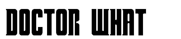 Doctor What字体