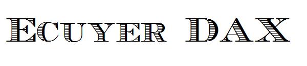 Ecuyer DAX字体